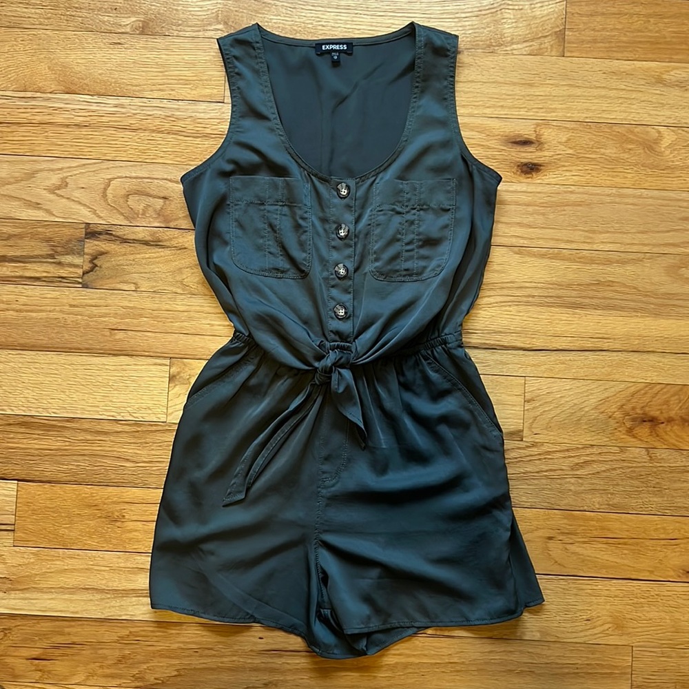 Express Green Romper- Size XS